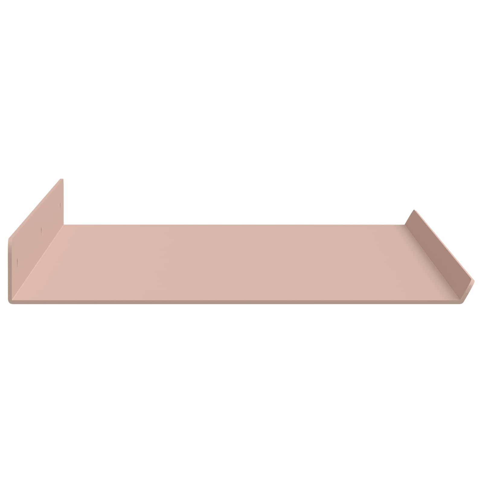 vidaXL Półka wisząca 2 pcs Różowy 60 x 18 x 2,5 cm Stal