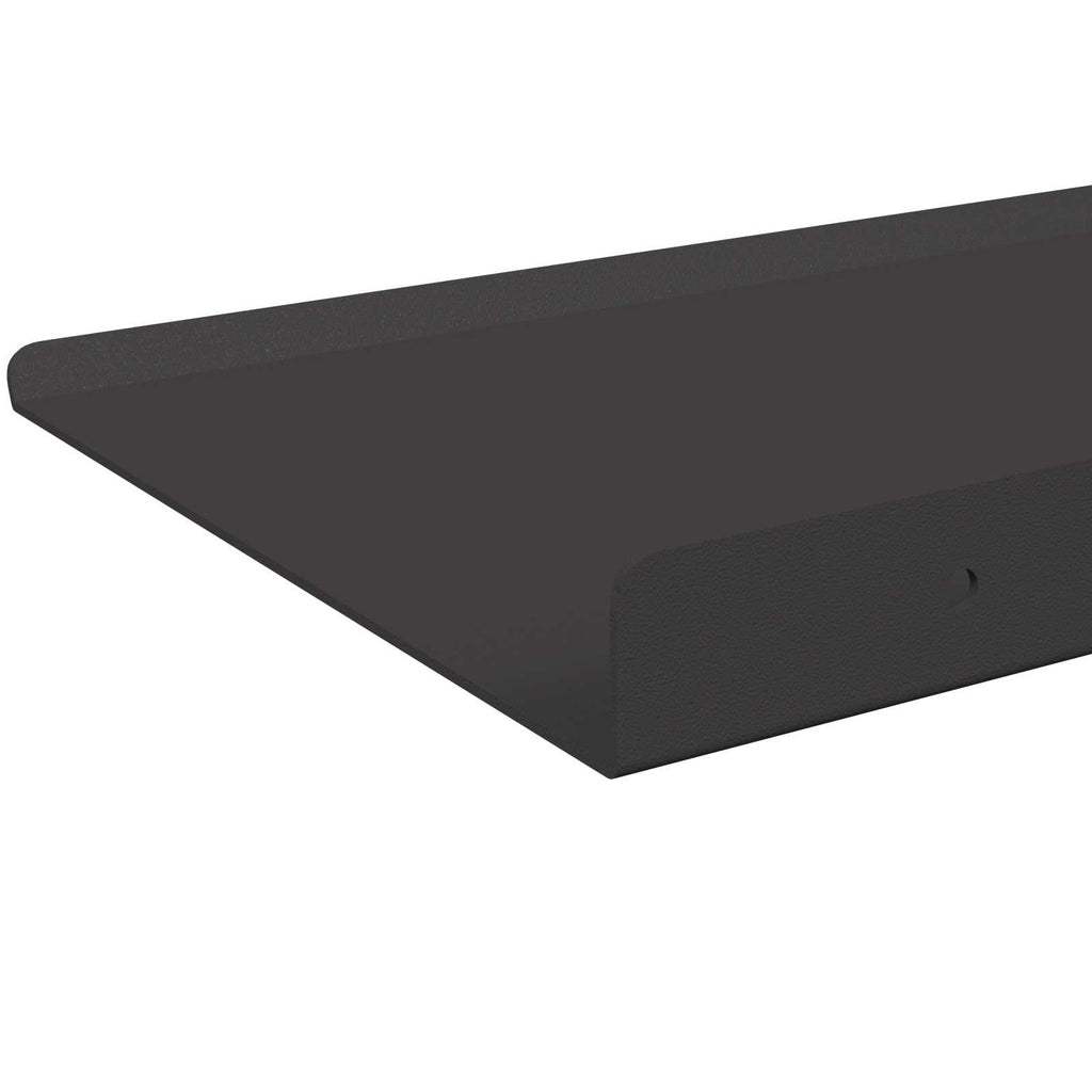 vidaXL Półka wisząca 4 szt. Czarny 80 x 18 x 2,5 cm Stal