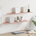 vidaXL Półka wisząca 2 pcs Różowy 80 x 18 x 2,5 cm Stal