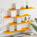 vidaXL Półka wisząca 4 pcs Musztardowy Żółty 80 x 18 x 2,5 cm Stal