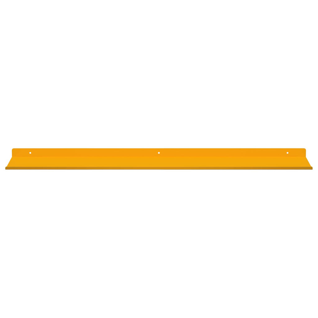 vidaXL Półka wisząca 4 pcs Musztardowy Żółty 80 x 18 x 2,5 cm Stal
