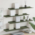 vidaXL Półka wisząca 4 pcs Zielony oliwkowy 80 x 18 x 2,5 cm Stal