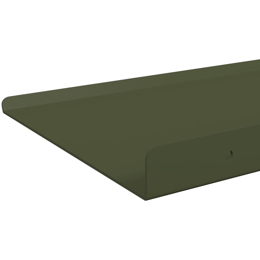 vidaXL Półka wisząca 4 pcs Zielony oliwkowy 80 x 18 x 2,5 cm Stal