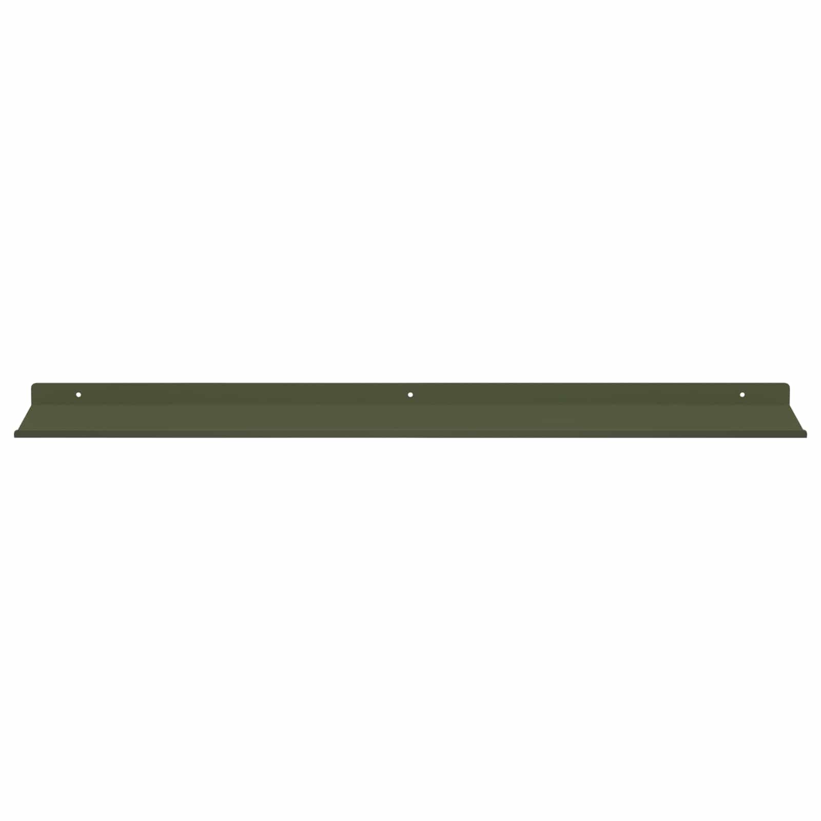 vidaXL Półka wisząca 4 pcs Zielony oliwkowy 80 x 18 x 2,5 cm Stal