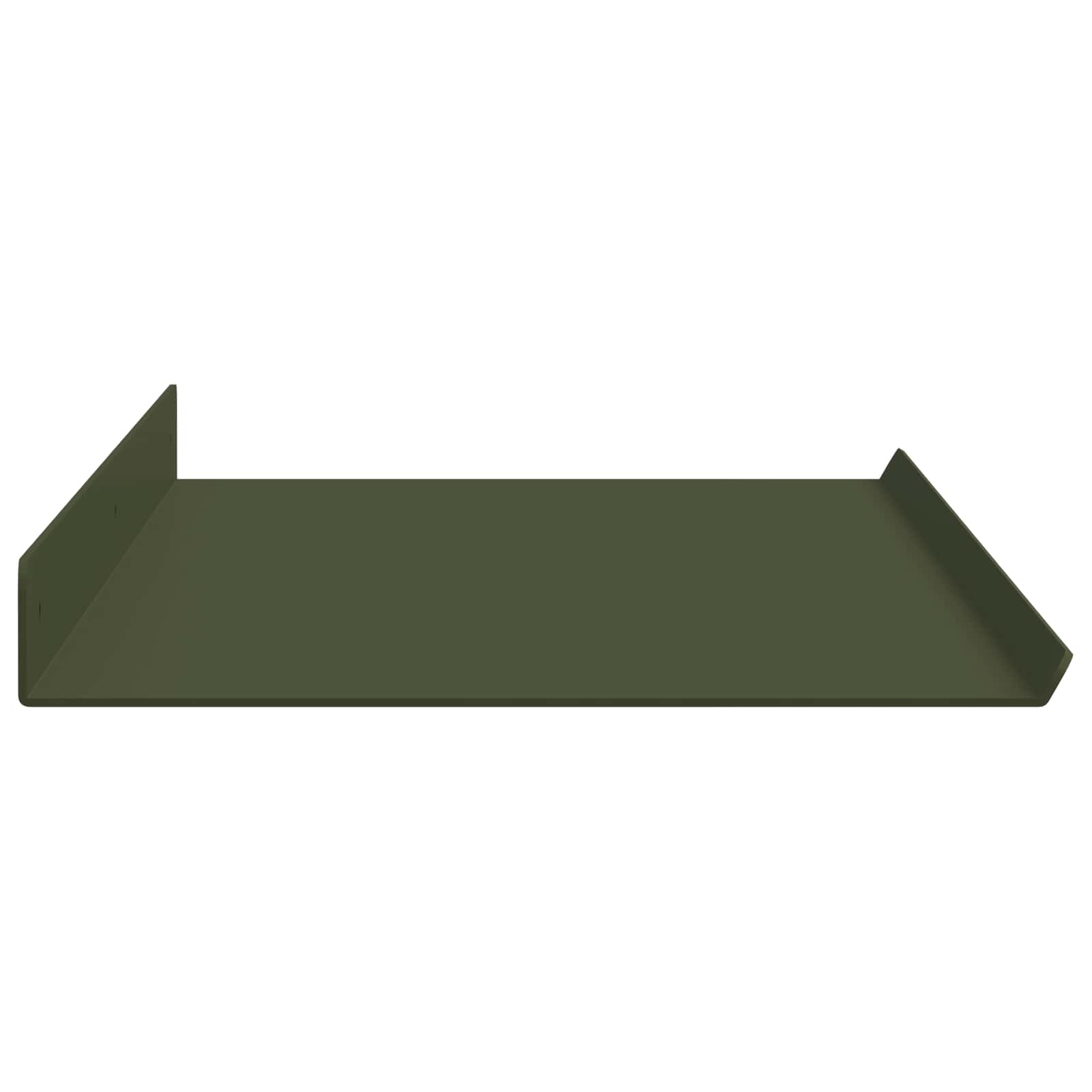 vidaXL Półka wisząca 4 pcs Zielony oliwkowy 80 x 18 x 2,5 cm Stal