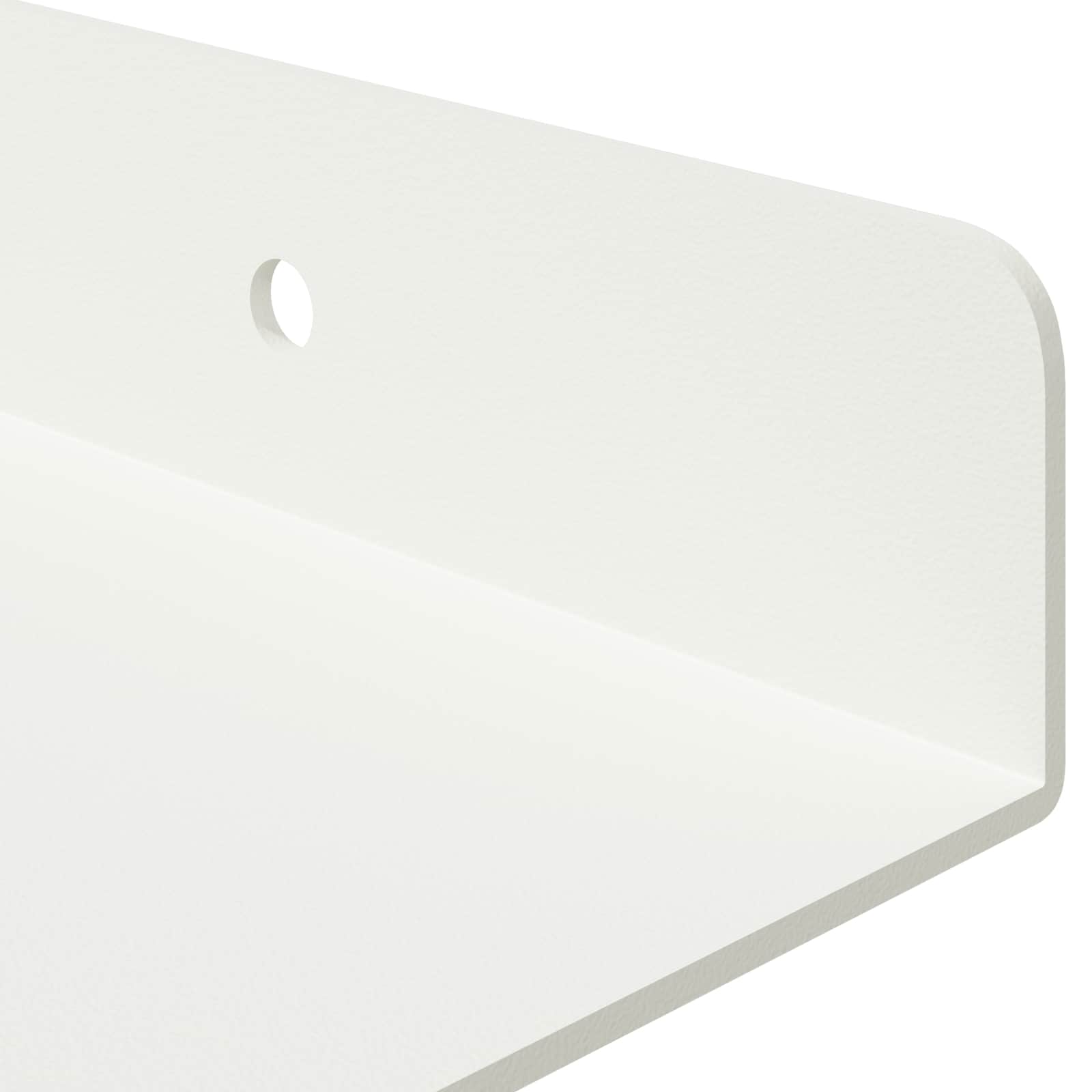 vidaXL Półka wisząca 4 pcs Biały 80 x 18 x 2,5 cm Stal