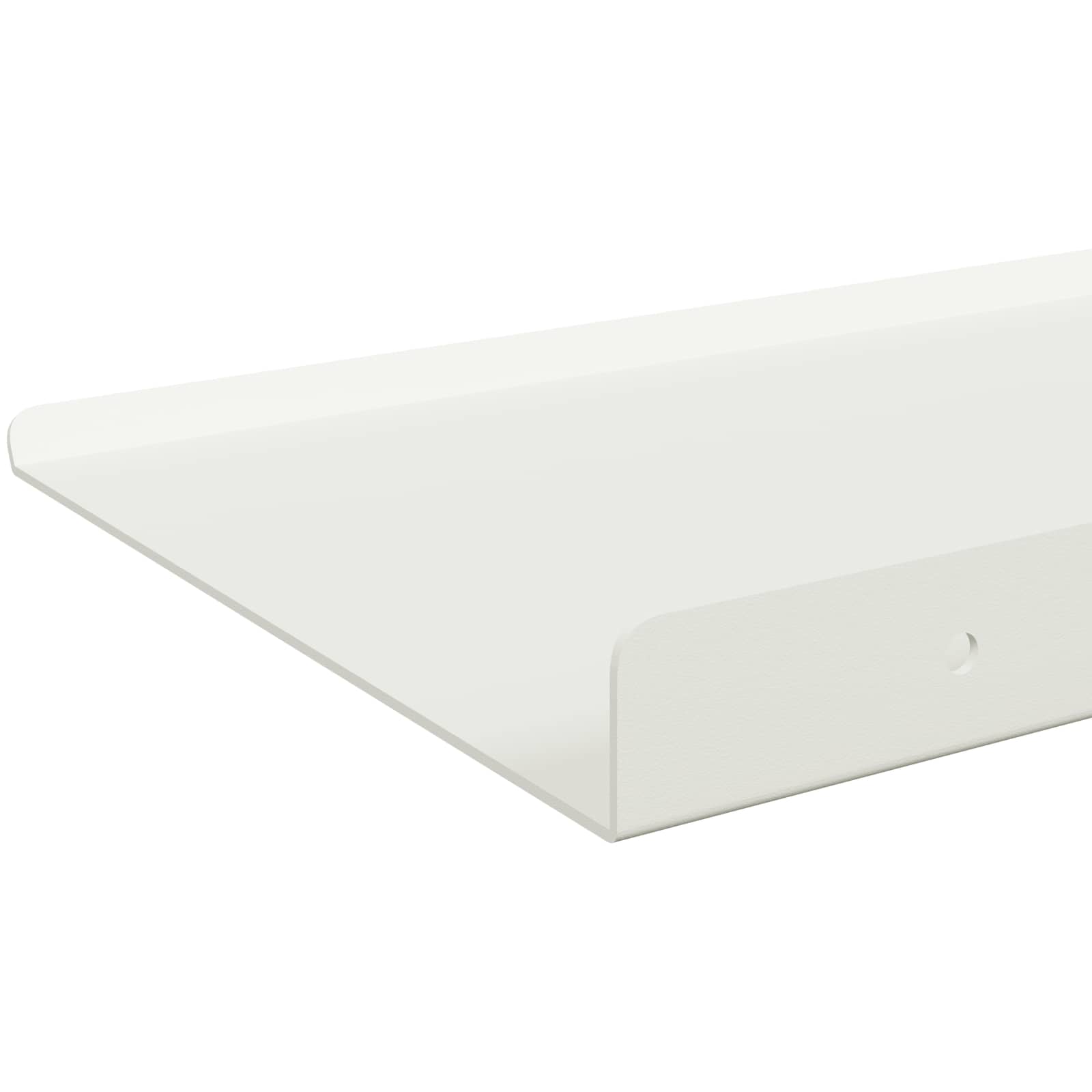 vidaXL Półka wisząca 4 pcs Biały 80 x 18 x 2,5 cm Stal