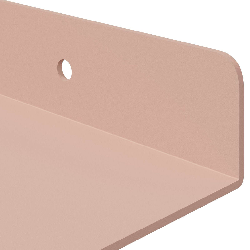 vidaXL Półka wisząca 4 pcs Różowy 100 x 18 x 2,5 cm Stal