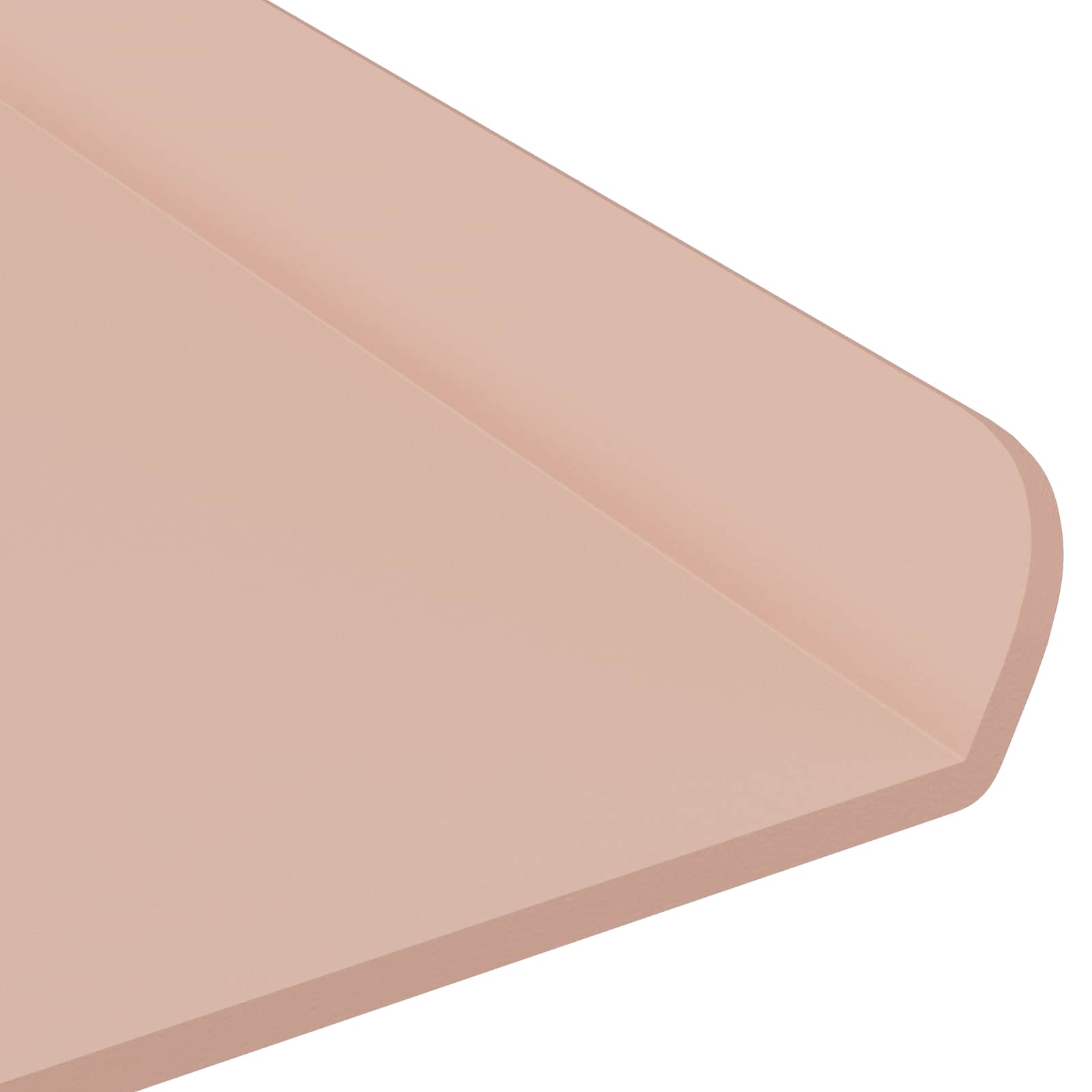 vidaXL Półka wisząca 4 pcs Różowy 100 x 18 x 2,5 cm Stal