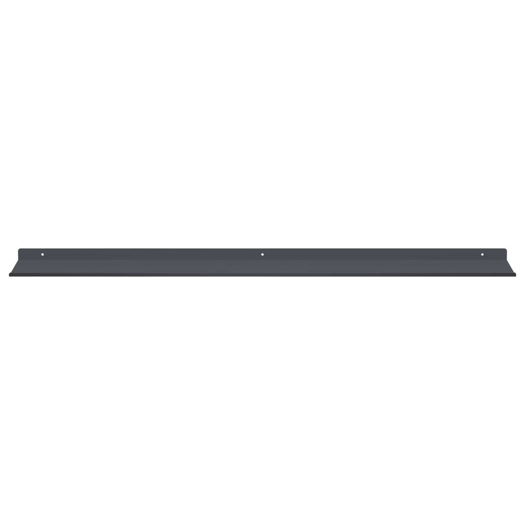 vidaXL Półka wisząca 4 pcs Antracyt 100 x 18 x 2,5 cm Stal