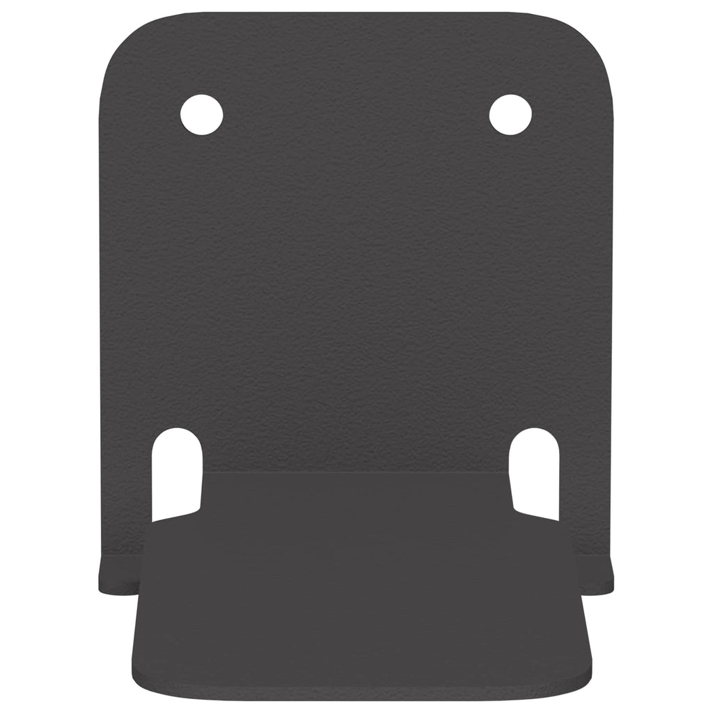 vidaXL Półka wisząca z półką 8 pcs Czarny 6 x 10,8 x 6,6 cm