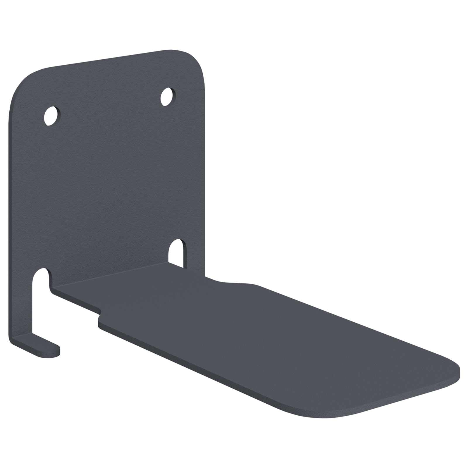 vidaXL Półka wisząca z półką 4 pcs Antracyt 6 x 10,8 x 6,6 cm
