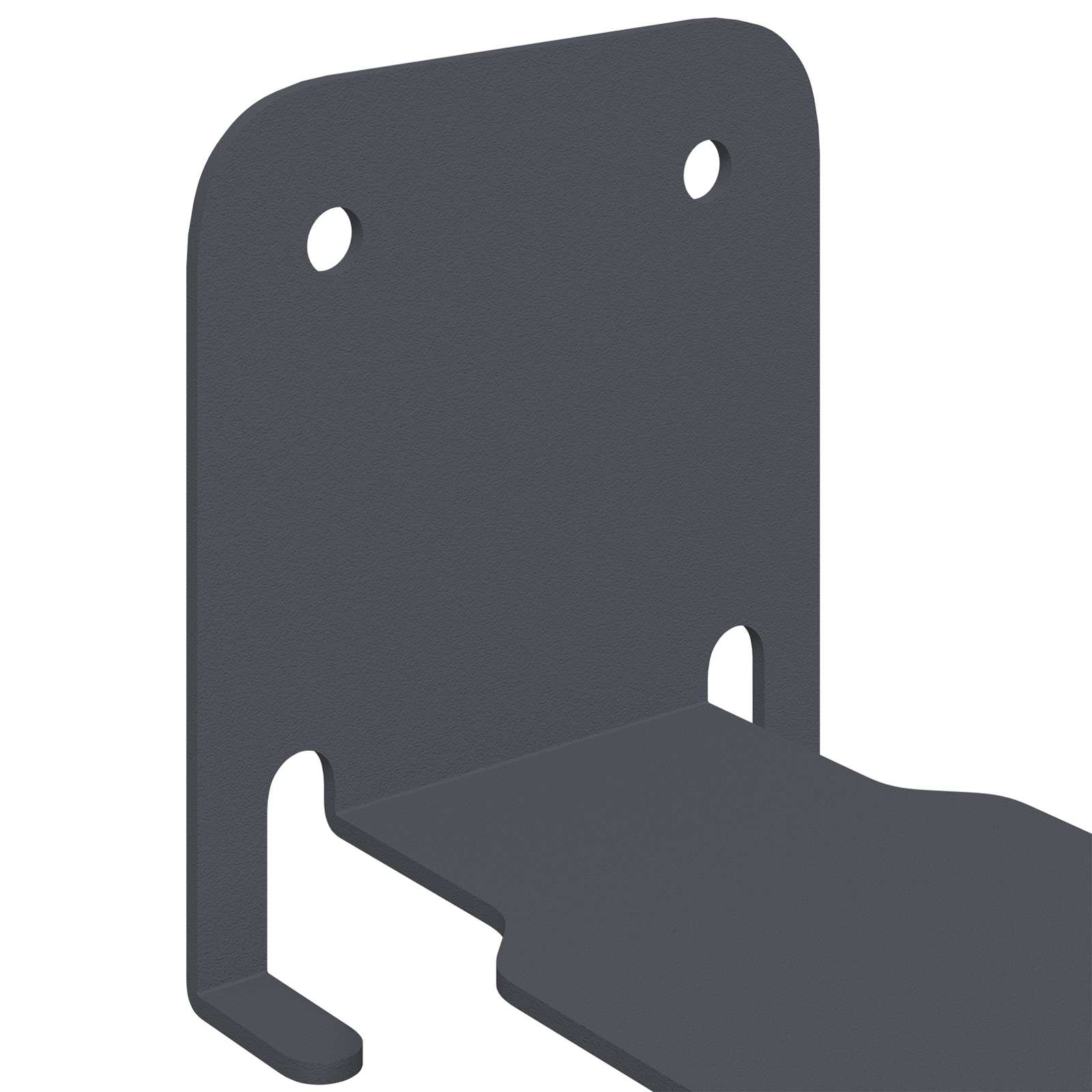 vidaXL Półka wisząca z półką 24 pcs Antracyt 6 x 10,8 x 6,6 cm