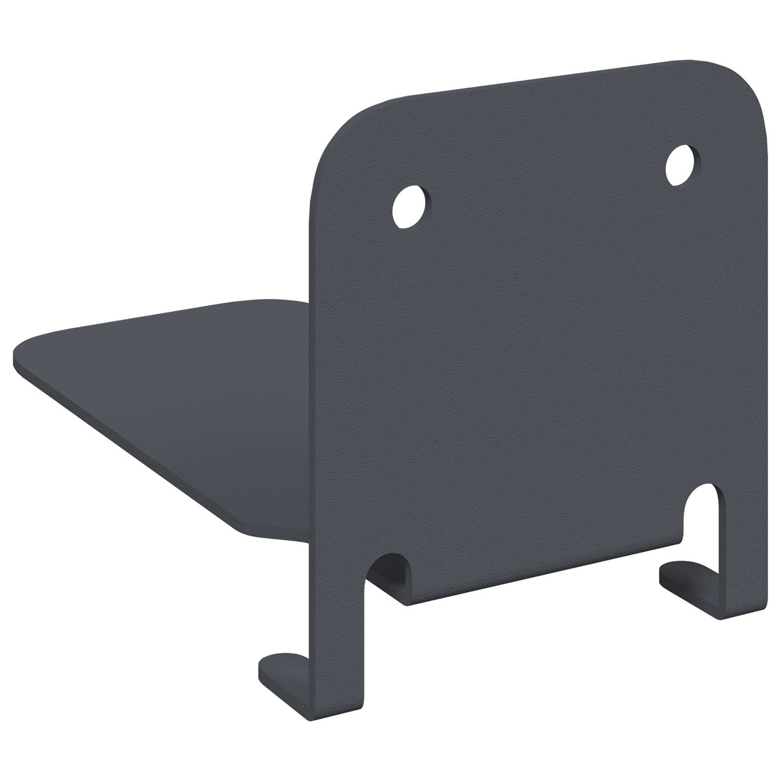 vidaXL Półka wisząca z półką 24 pcs Antracyt 6 x 10,8 x 6,6 cm