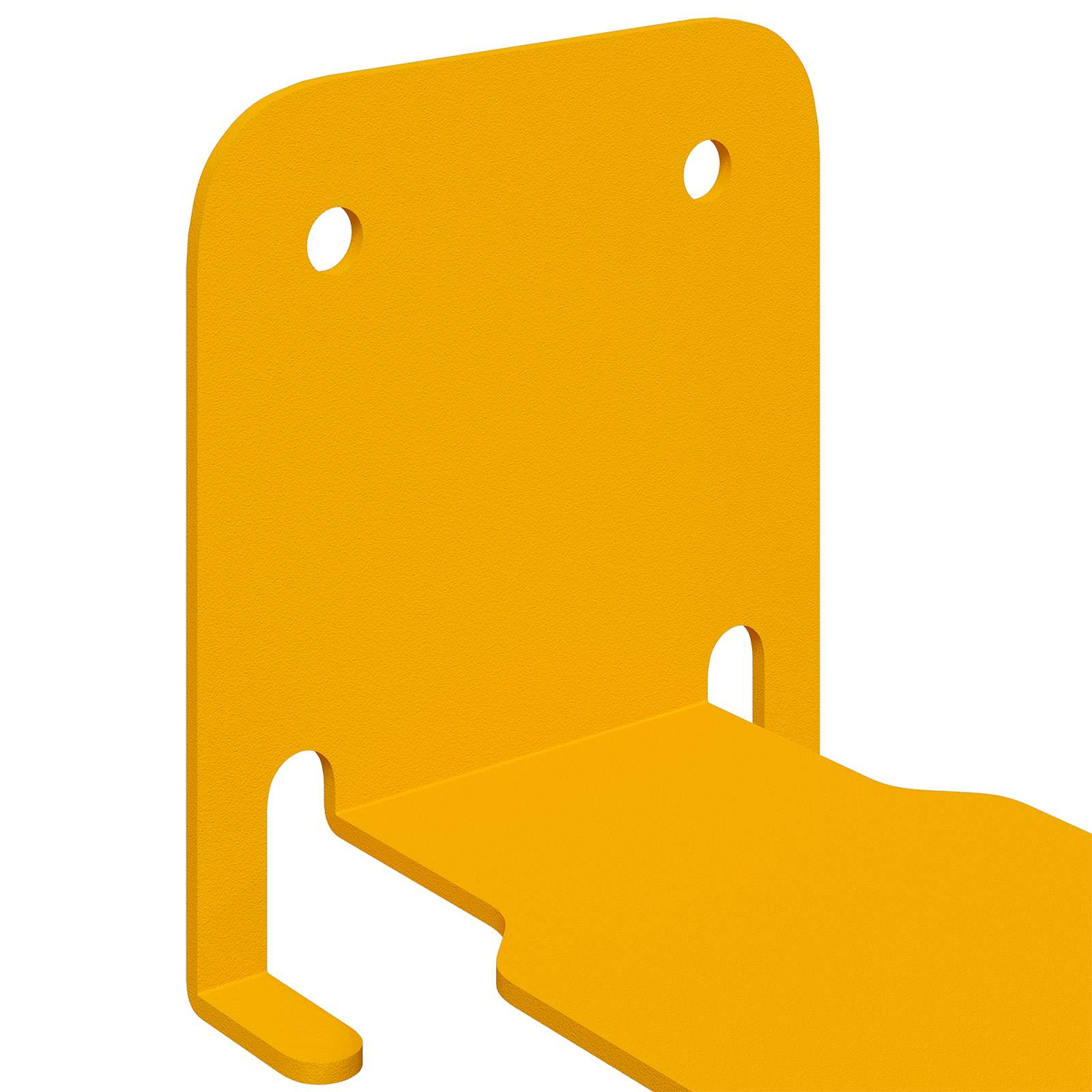vidaXL Półka wisząca z półką 4 pcs Musztardowy Żółty 6 x 10,8 x 6,6 cm
