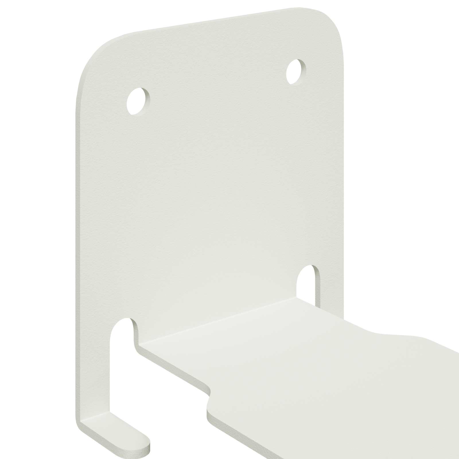 vidaXL Półka wisząca z półką 4 pcs Biały 6 x 10,8 x 6,6 cm