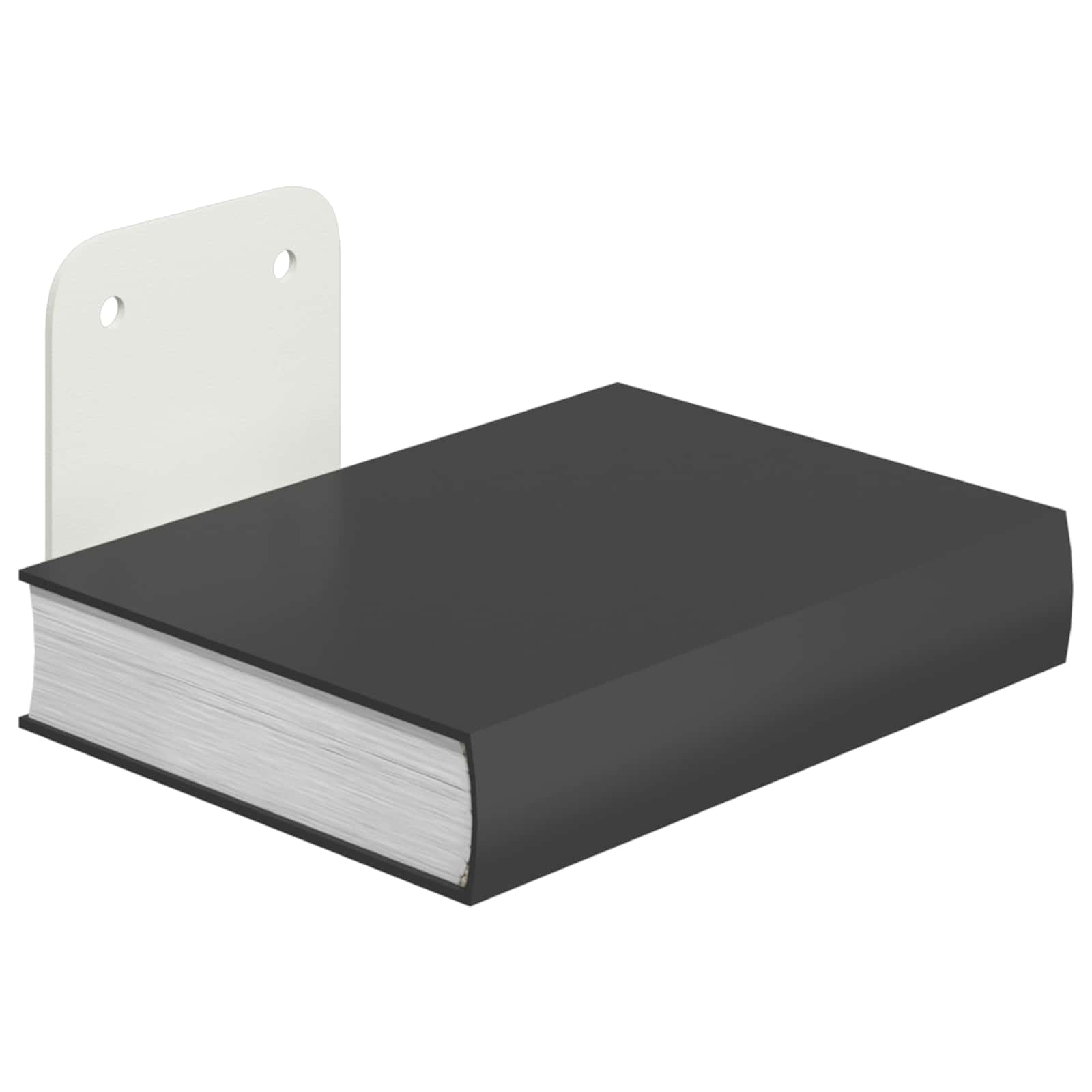 vidaXL Półka wisząca z półką 4 pcs Biały 6 x 10,8 x 6,6 cm