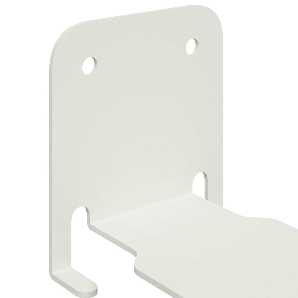 vidaXL Półka wisząca z półką 8 pcs Biały 6 x 10,8 x 6,6 cm