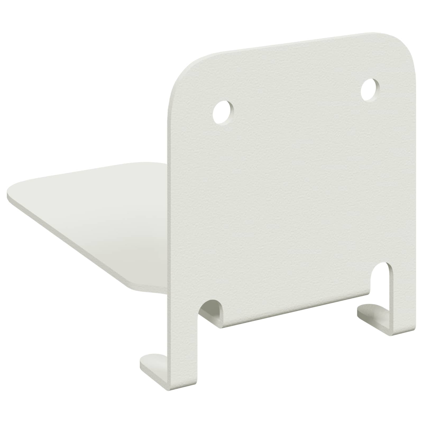 vidaXL Półka wisząca z półką 8 pcs Biały 6 x 10,8 x 6,6 cm