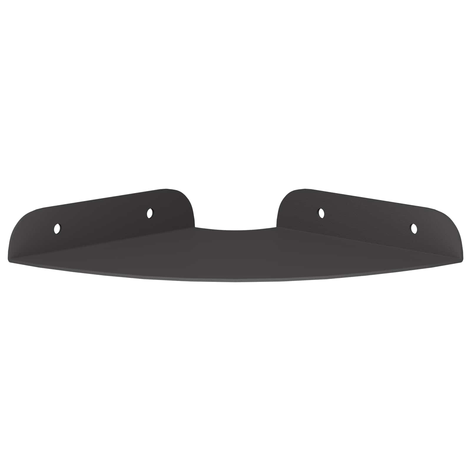 vidaXL Półka wisząca z półką 2 pcs Czarny 15 x 15 x 2 cm