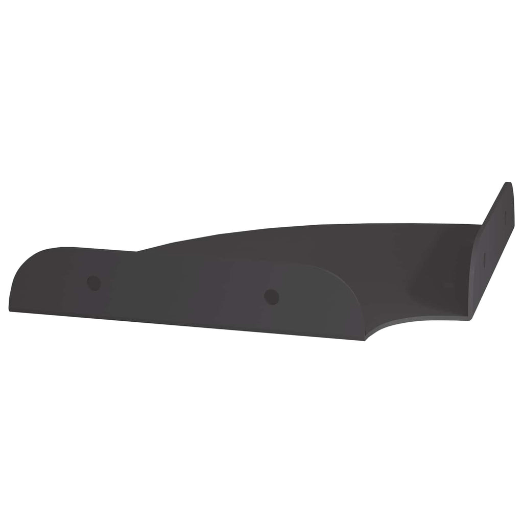 vidaXL Półka wisząca z półką 4 pcs Czarny 15 x 15 x 2 cm