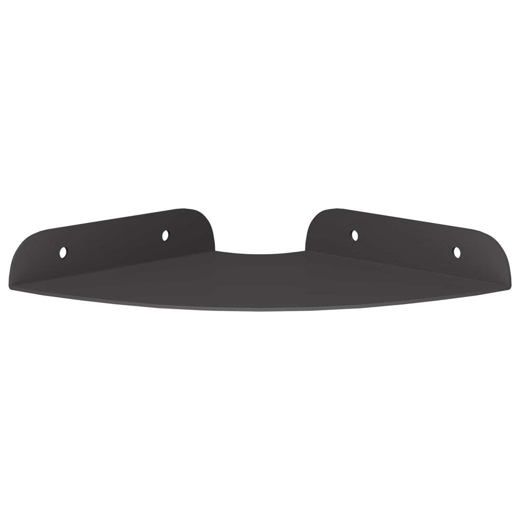 vidaXL Półka wisząca z półką 4 pcs Czarny 15 x 15 x 2 cm