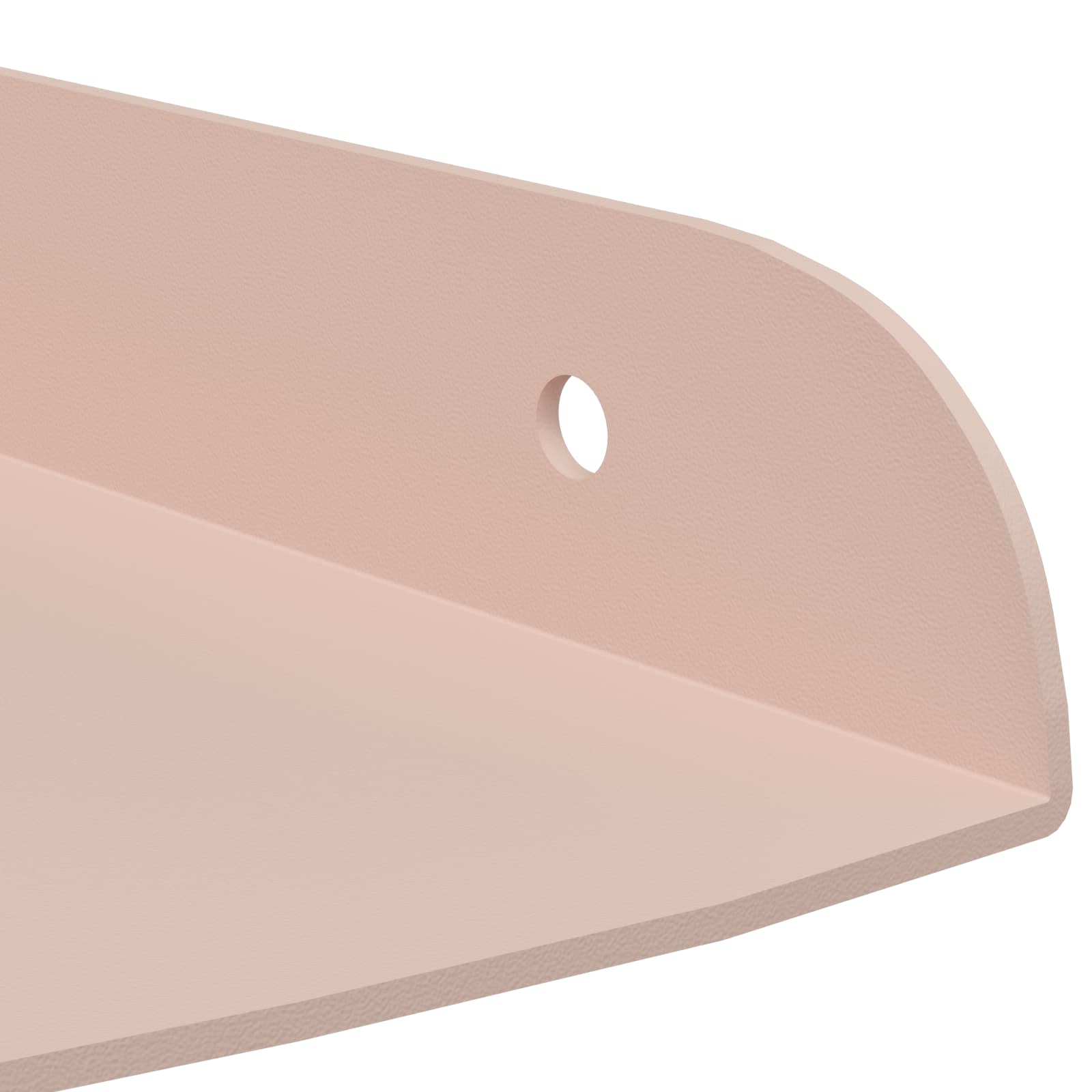 vidaXL Półka wisząca z półką 2 pcs Różowy 15 x 15 x 2 cm
