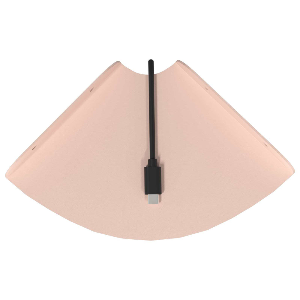 vidaXL Półka wisząca z półką 2 pcs Różowy 15 x 15 x 2 cm