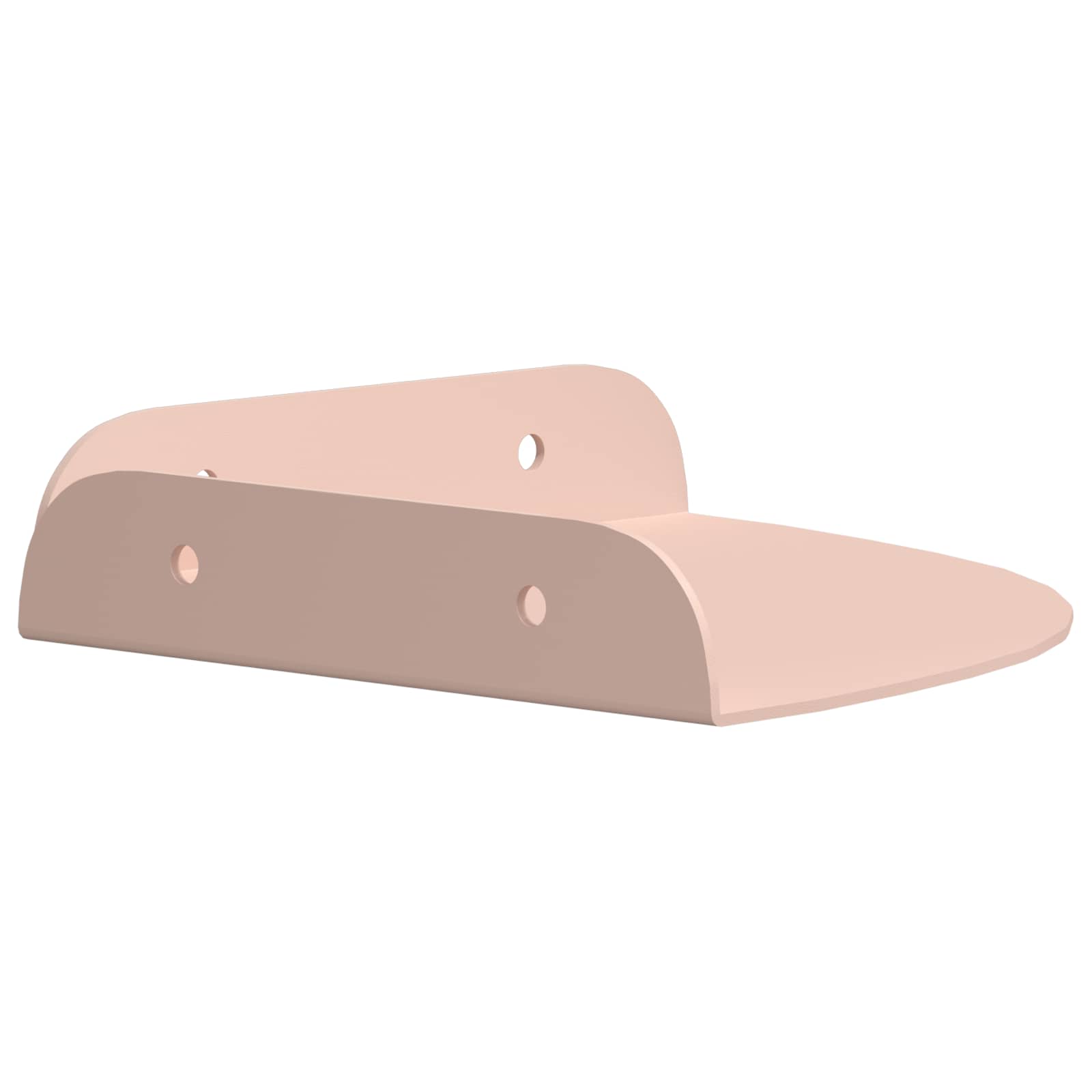 vidaXL Półka wisząca z półką 2 pcs Różowy 15 x 15 x 2 cm