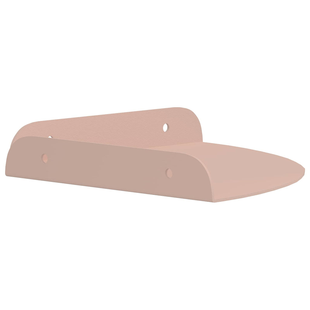 vidaXL Półka wisząca z półką 4 pcs Różowy 15 x 15 x 2 cm