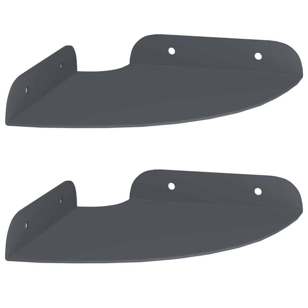 vidaXL Półka wisząca z półką 2 pcs Antracyt 15 x 15 x 2 cm