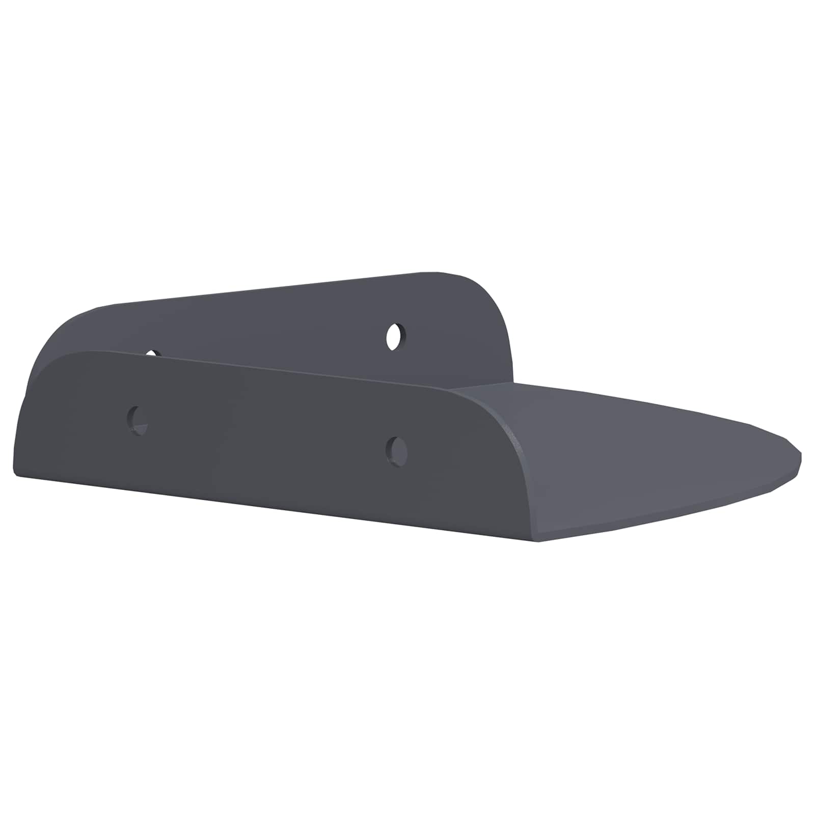 vidaXL Półka wisząca z półką 2 pcs Antracyt 15 x 15 x 2 cm