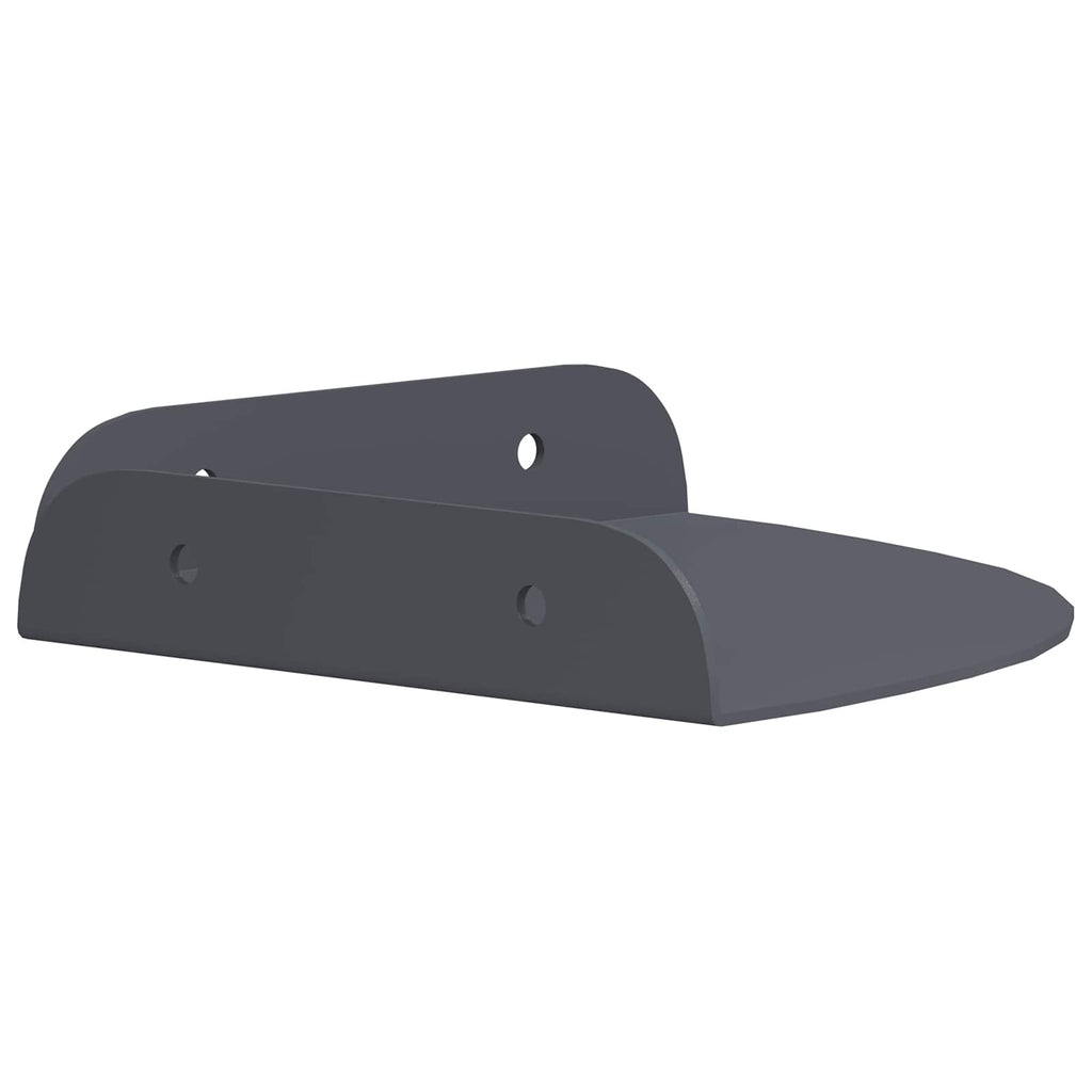 vidaXL Półka wisząca z półką 4 pcs Antracyt 15 x 15 x 2 cm