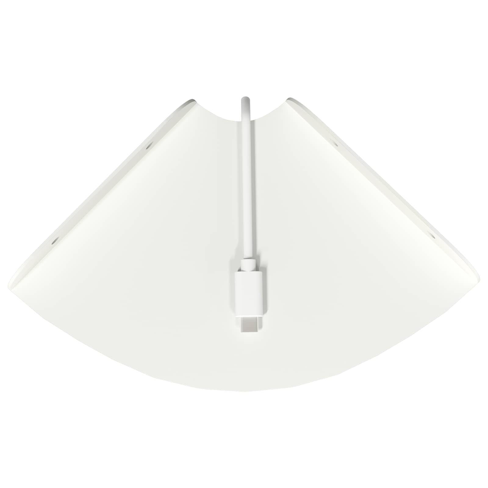 vidaXL Półka wisząca z półką 2 pcs Biały 15 x 15 x 2 cm