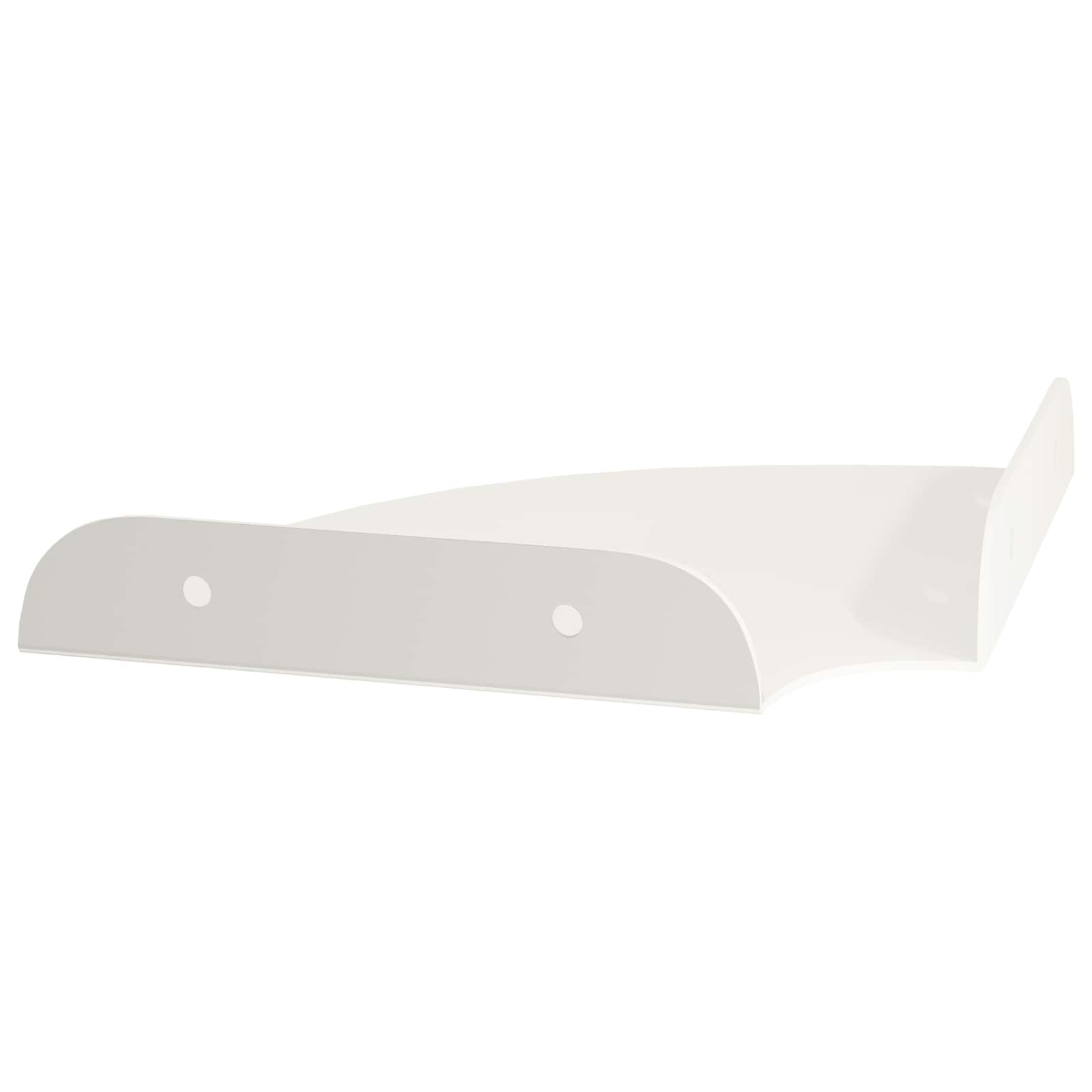 vidaXL Półka wisząca z półką 4 pcs Biały 15 x 15 x 2 cm