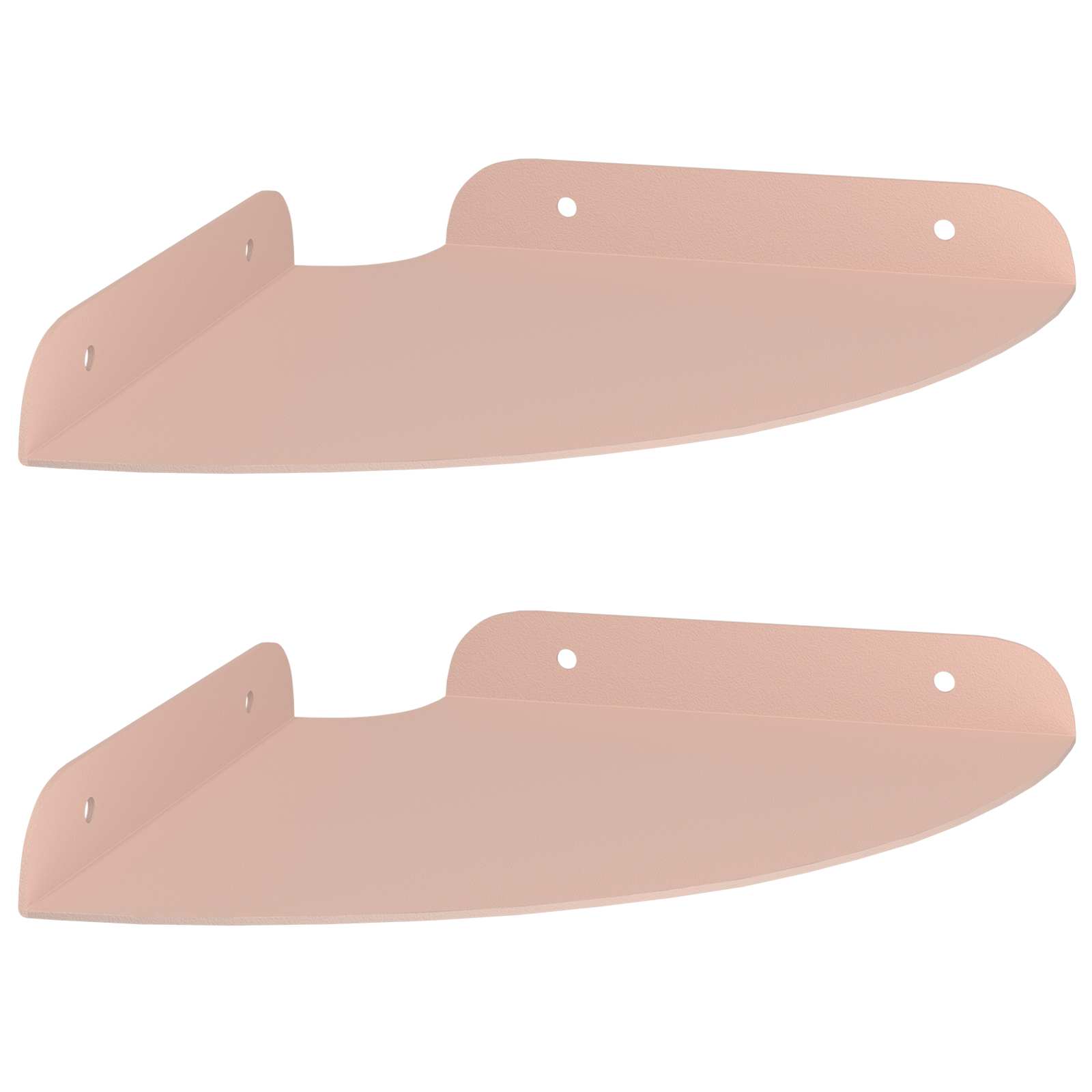 vidaXL Półka wisząca z półką 2 pcs Różowy 18 x 18 x 2 cm