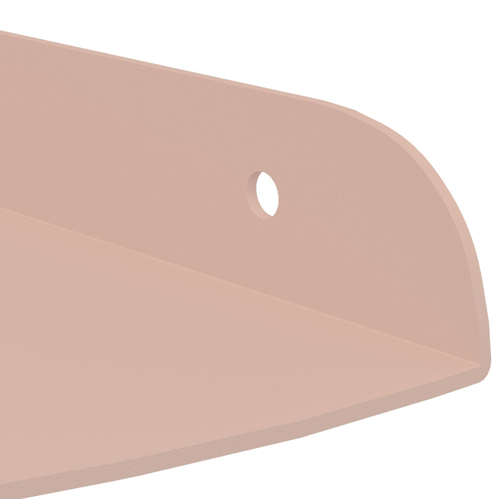 vidaXL Półka wisząca z półką 4 pcs Różowy 18 x 18 x 2 cm
