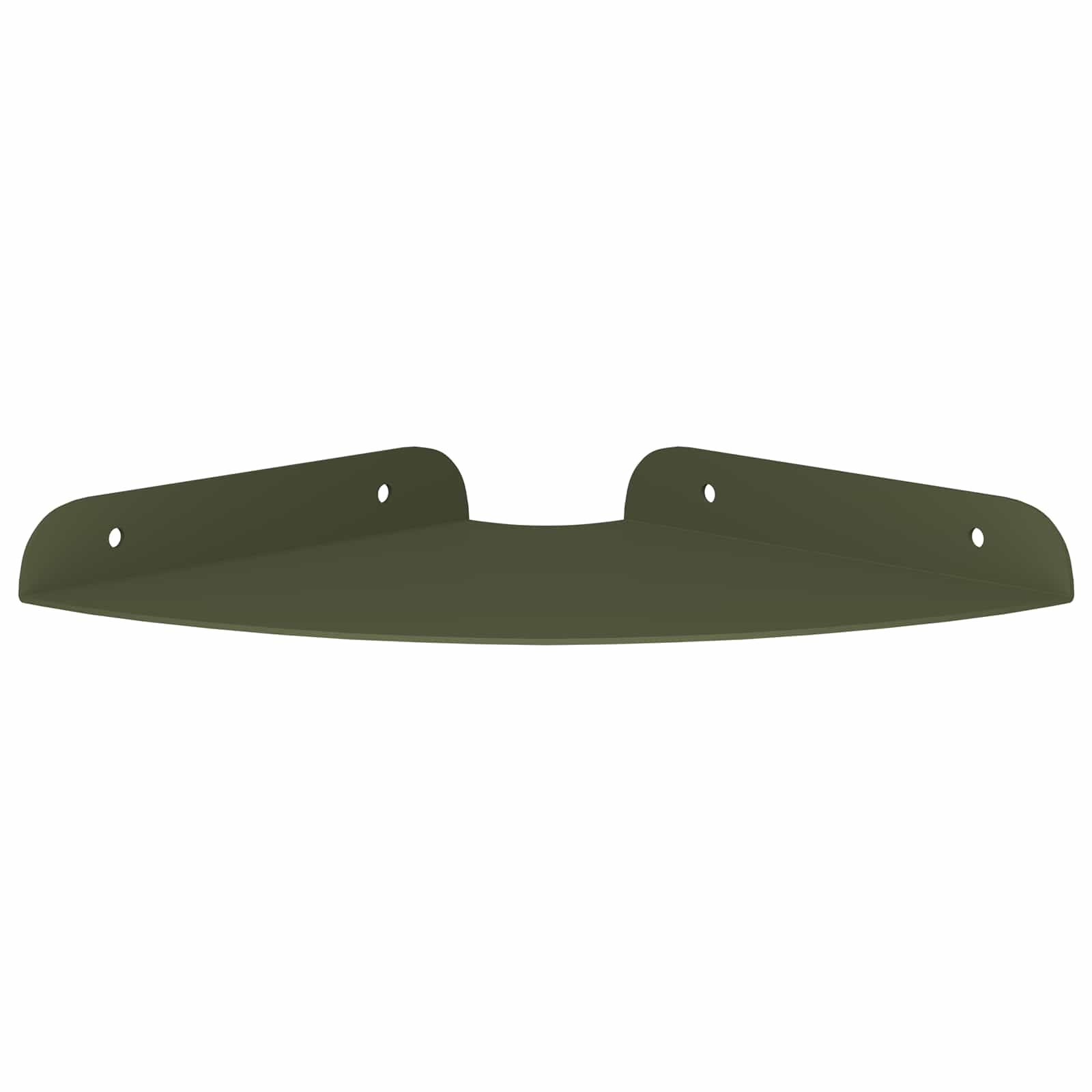vidaXL Półka wisząca z półką 2 pcs Zielony oliwkowy 18 x 18 x 2 cm
