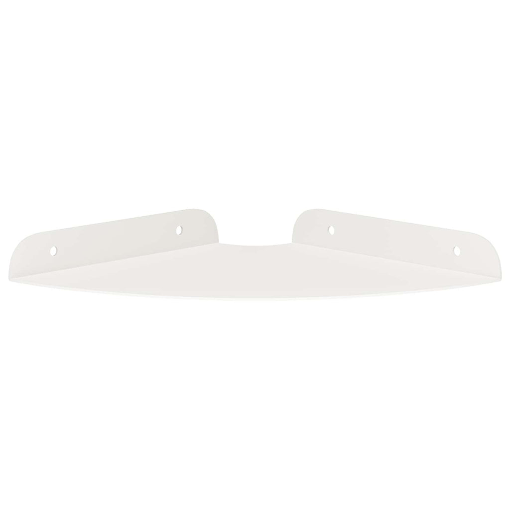 vidaXL Półka wisząca z półką 2 pcs Biały 18 x 18 x 2 cm