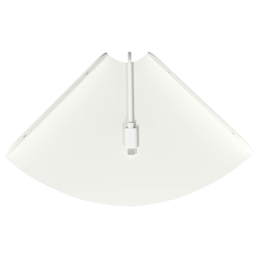 vidaXL Półka wisząca z półką 2 pcs Biały 18 x 18 x 2 cm