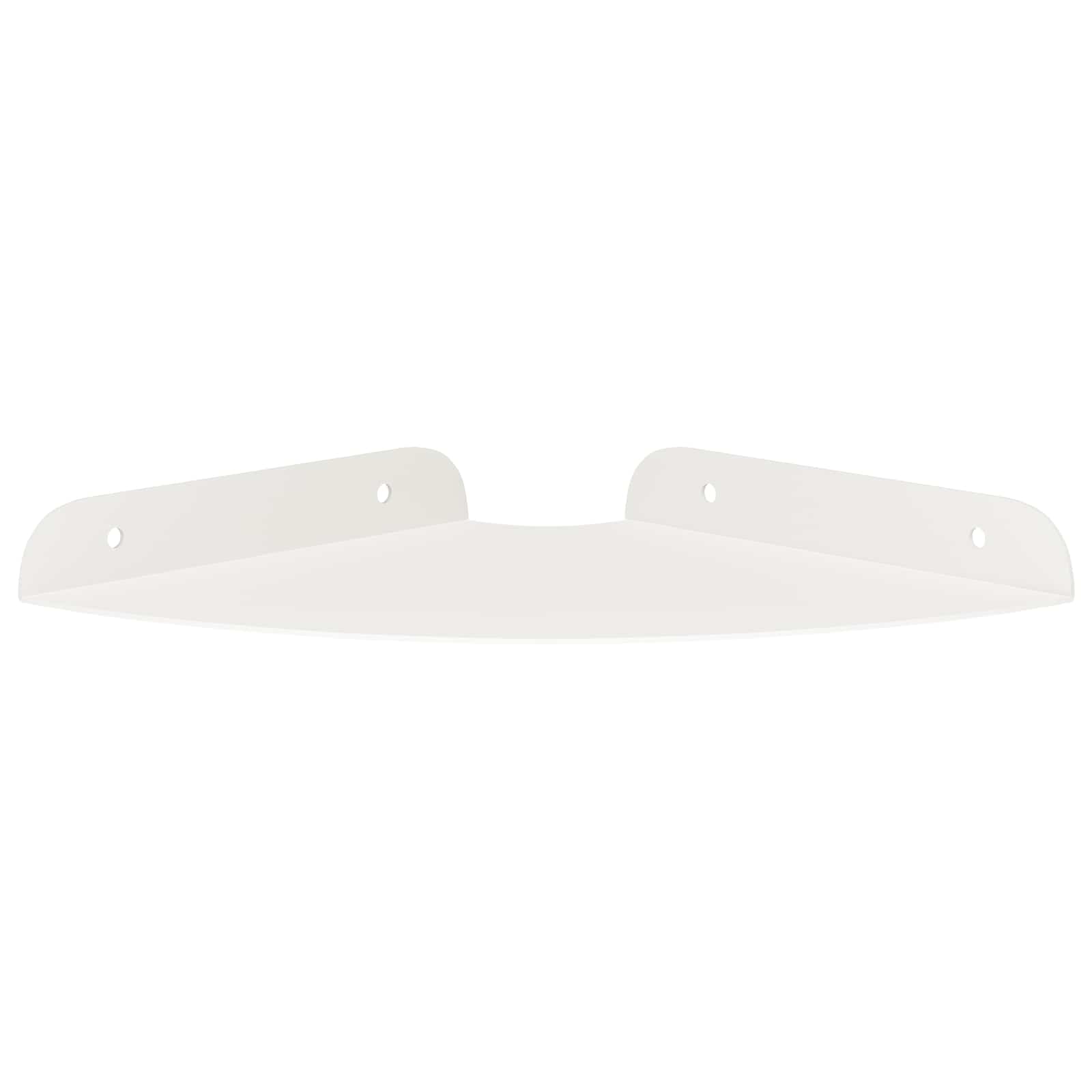 vidaXL Półka wisząca z półką 4 pcs Biały 18 x 18 x 2 cm
