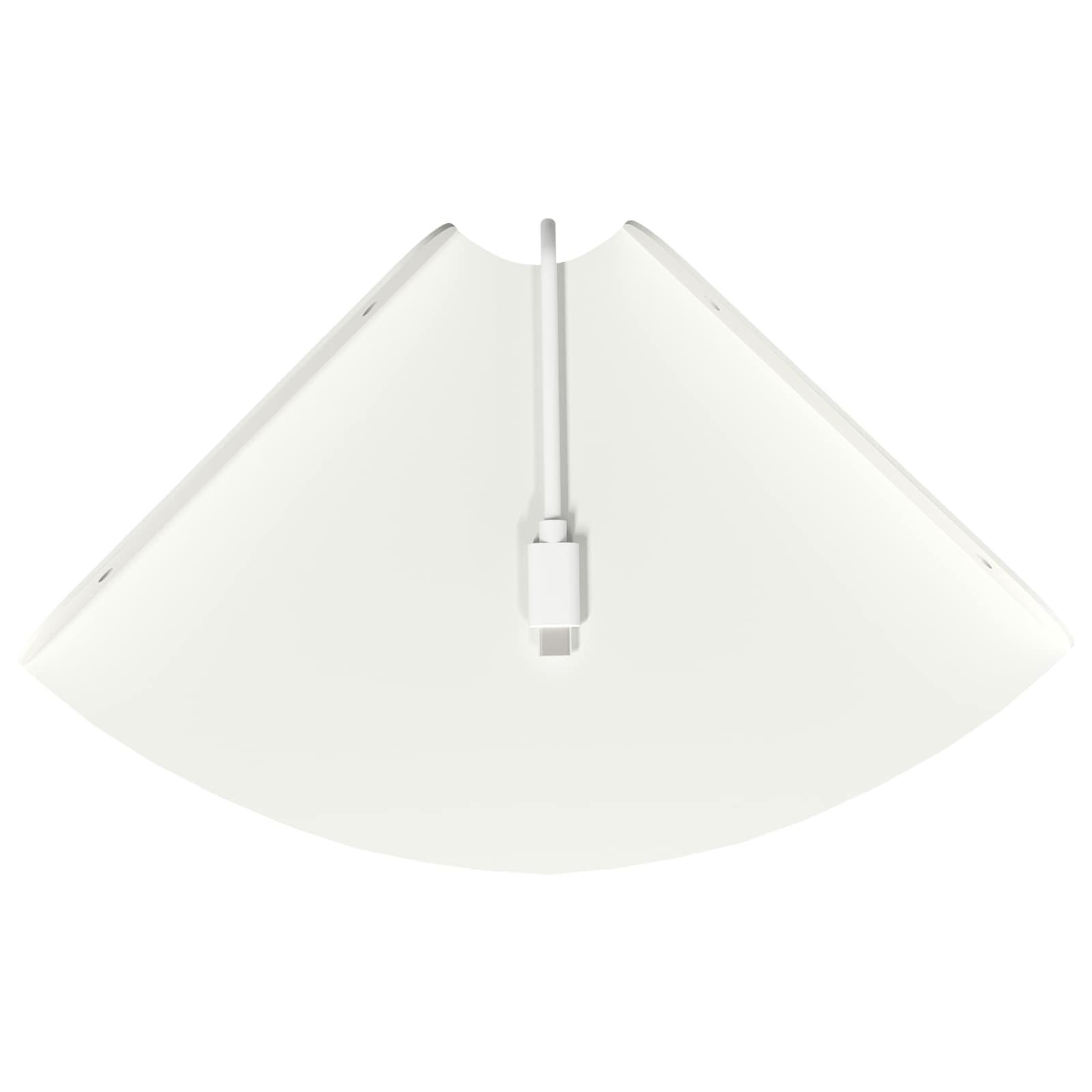 vidaXL Półka wisząca z półką 4 pcs Biały 18 x 18 x 2 cm