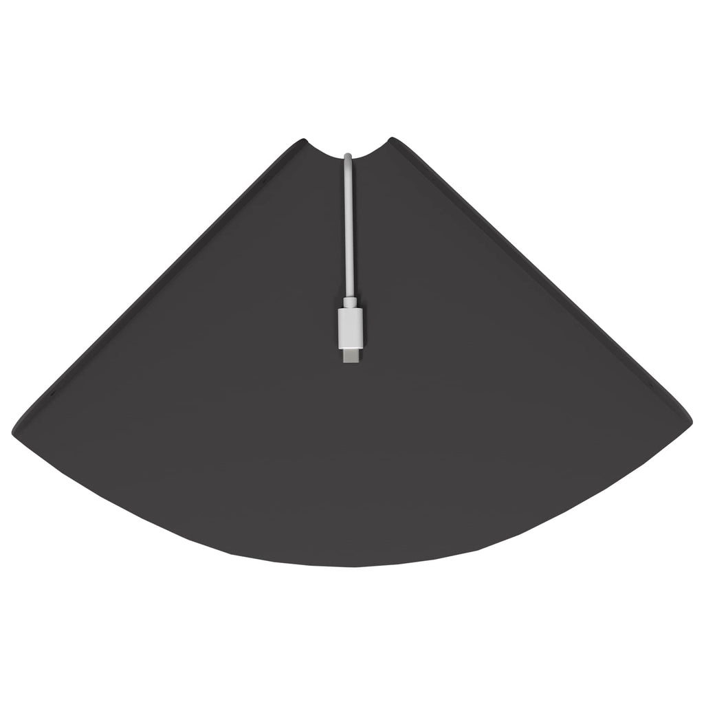 vidaXL Półka wisząca z półką 4 pcs Czarny 24 x 24 x 2 cm
