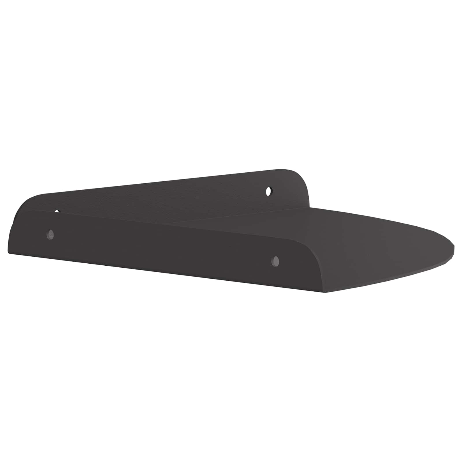 vidaXL Półka wisząca z półką 4 pcs Czarny 24 x 24 x 2 cm