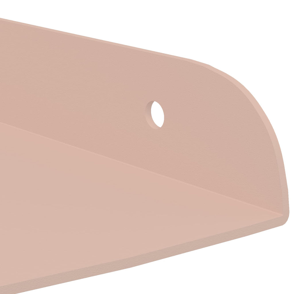 vidaXL Półka wisząca z półką 2 pcs Różowy 24 x 24 x 2 cm