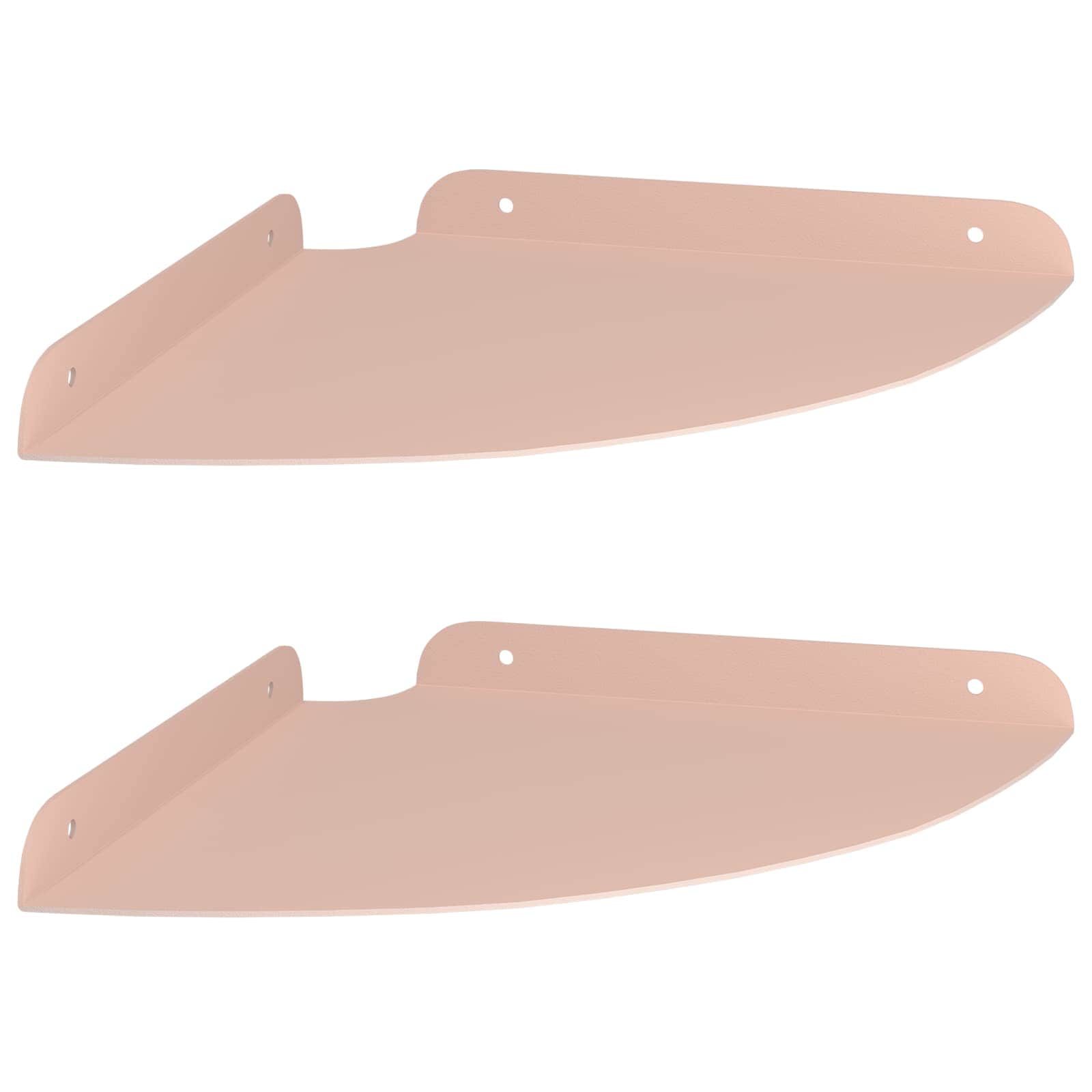 vidaXL Półka wisząca z półką 2 pcs Różowy 24 x 24 x 2 cm
