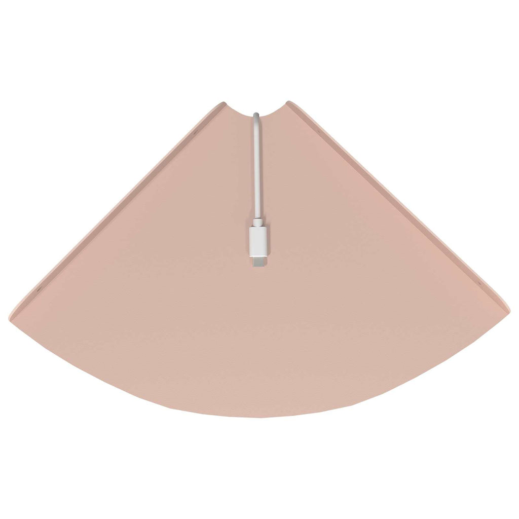 vidaXL Półka wisząca z półką 4 pcs Różowy 24 x 24 x 2 cm