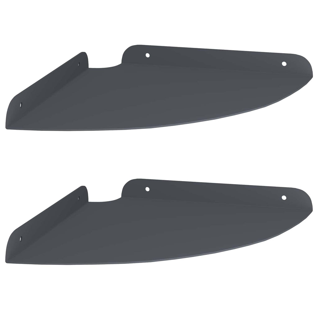 vidaXL Półka wisząca z półką 2 pcs Antracyt 24 x 24 x 2 cm