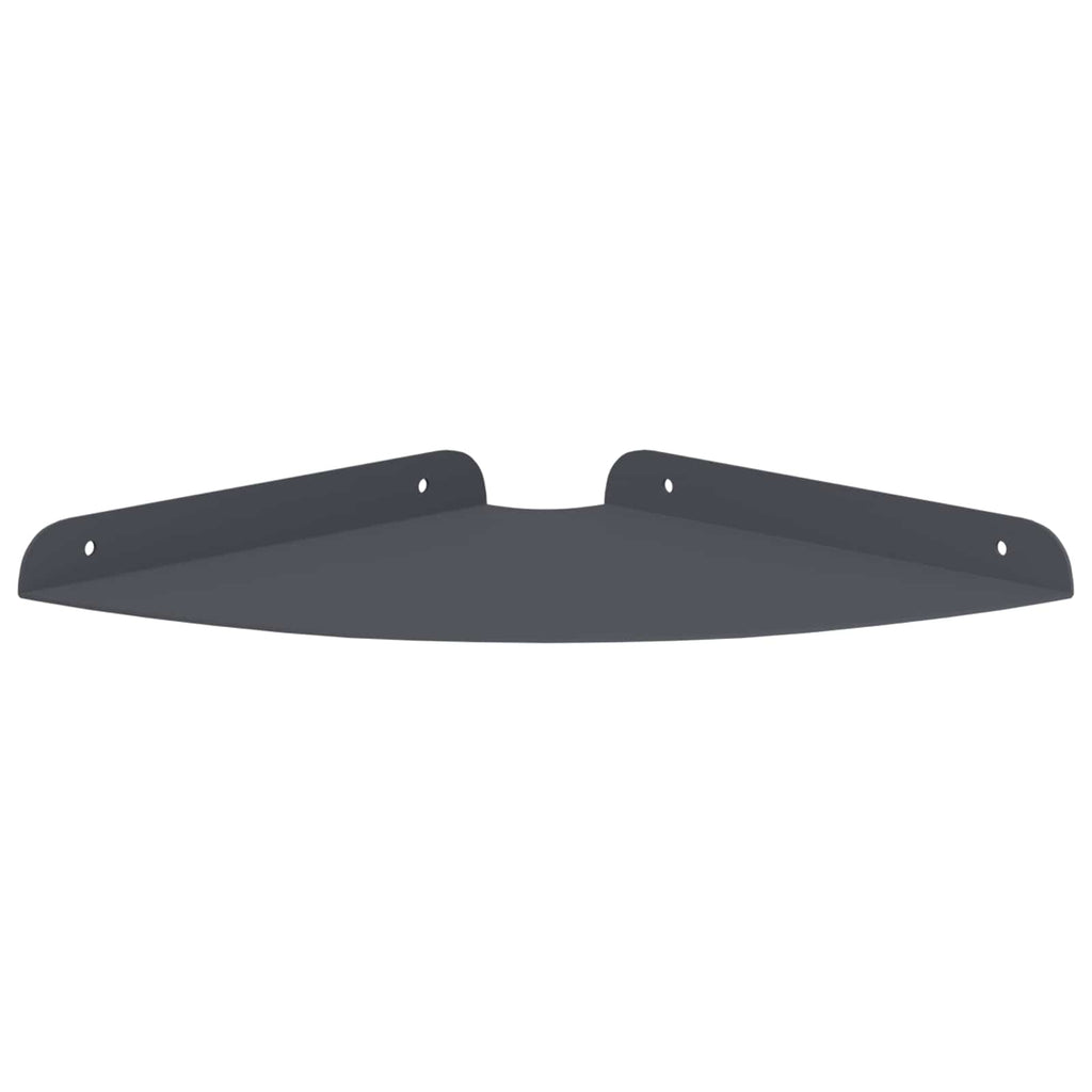 vidaXL Półka wisząca z półką 4 pcs Antracyt 24 x 24 x 2,3 cm