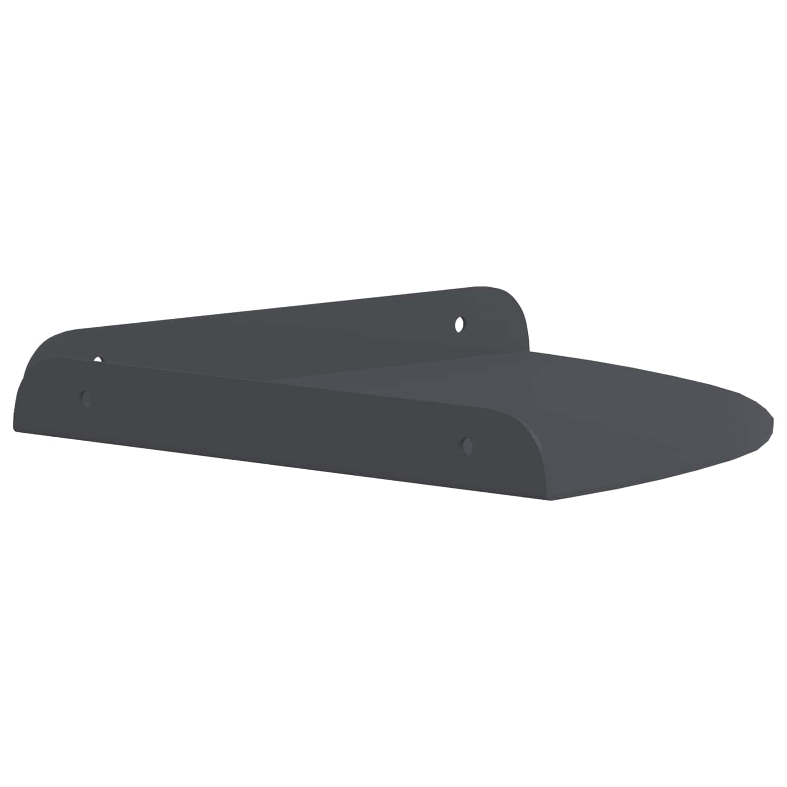 vidaXL Półka wisząca z półką 4 pcs Antracyt 24 x 24 x 2,3 cm